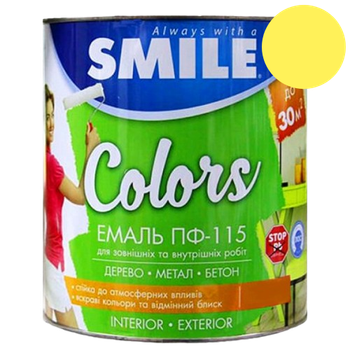 Емаль алкідна ПФ-115 Smile жовта 0.9 кг