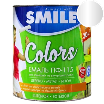 Емаль алкідна ПФ-115 Smile срібляста 0.6 кг