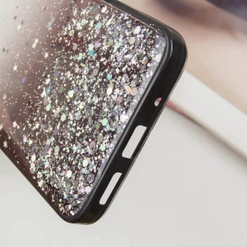 TPU чохол Spangle star із захистом камери для Xiaomi Redmi 12C Чорний Без бренду