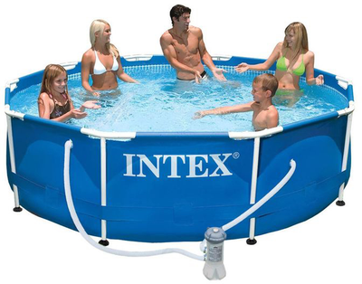 Бассейн каркасный круглый Intex 305х76 см с фильтром насосом (28202)