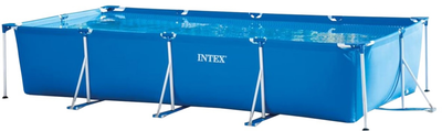 Каркасный бассейн прямоугольны Intex 450 х 220 х 84 см с фильтром насосом (28274)