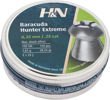 Кулі пневматичні H&N Baracuda Hunter Extreme 6,35 мм 150 шт/уп