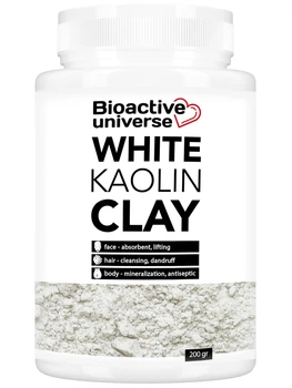 Белая глина Bioactive universe каолин 200г