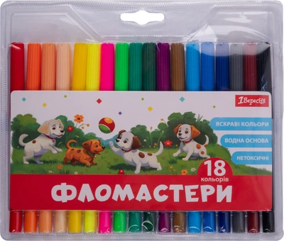 Фломастеры 1 Вересня Classic 18 цветов (650552) (5056574436603)