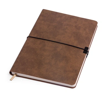 Записная книжка А5 недатированная, в линию Paperbook Toscano Коричневая