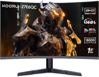 Монитор 27" Koorui Gaming 27E6QC 2K VA 144 Гц Б/В