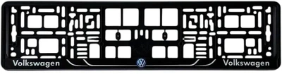 Рамка номерного знака Poputchik пластик с буквами Volkswagen (24-118-IS)