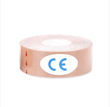 Тейп Кінезіо стрічка бежевий 2.5 см Kinesiology Tape