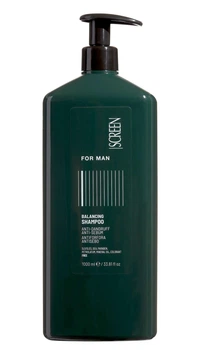 Балансуючий шампунь для жирної шкіри голови та проти лупи SCREEN For Man Balancing Shampoo 1000 мл