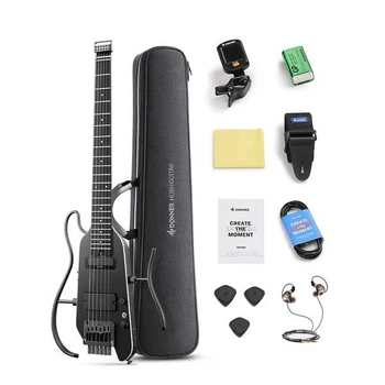 Silent гитара Donner HUSH-X PRO Black