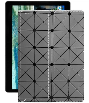 Чохол з екошкіри для планшету MIXzo ME1030 4G Сірий ромб