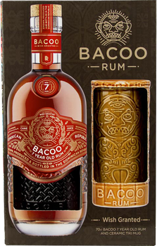 Ром Bacoo Tiki Mug 11 років витримки 0.7 л 40% у подарунковій упаковці (015918050290)