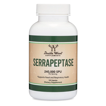Серрапептаза, Serrapeptase 240.000 SPU, Double Wood supplements, 120капс.