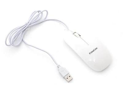 Белая компьютерная мышка FrimeCom FC-AO1 USB White
