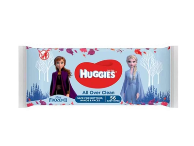 Вологі серветки Фрозен, Huggies Frozen, 56 шт