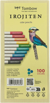 Набір кольорових олівців Tombow Irojiten Pale tone l 10 шт (4003198856608)