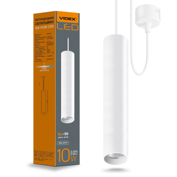LED світильник підвісний накладний VIDEX 10W GU10 4100K білий VL-SP-10034W