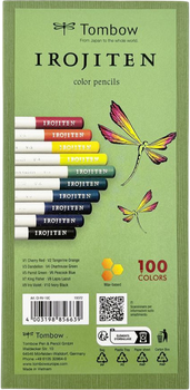 Набір кольорових олівців Tombow Irojiten Vivid tone l 10 шт (4003198856639)