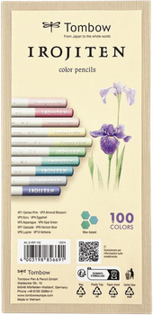 Набір кольорових олівців Tombow Irojiten Very pale tone lll 10 шт (4003198856691)