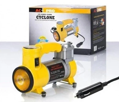 Автомобильный компрессор Air Compressor 12В, портативный, 35 л/мин, до 150 PSI, для шин и надувных изделий