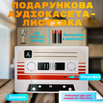 Аудіокасета з голосовим привітанням лікарю | Оригінальний подарунок до Дня медика або на професійне свято