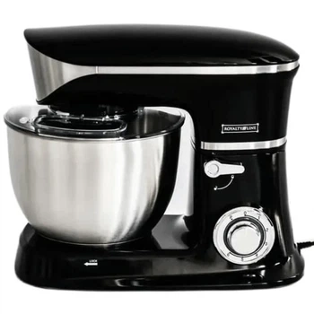 Тістоміс Royalty Line PKM-1900.7 Black SLOVAKIA 1900W 6.5L кухонний комбайн міксер планетарний