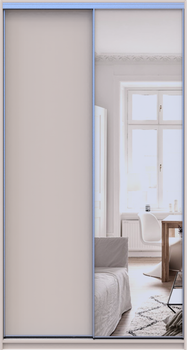 Шкаф купе Doros Сити Лайт Кашемир 1 ДСП/1 зеркало 120х45х225 см (80736338)