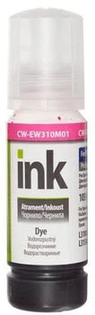Краска для принтера чорнило ColorWay for Epson L-3100/3110/3150/3151 70g Magenta (CW-EW310M01) малинового кольору