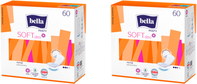 Упаковка Щоденних гігієнічних прокладок Bella Panty Soft Deo Fresh 60 шт + 60 шт (5900516312015/5900516311162_1)