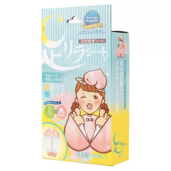 MEGUMI Foot Relax Sheet Peach детокс-пластирі для ног (персик) 30 шт