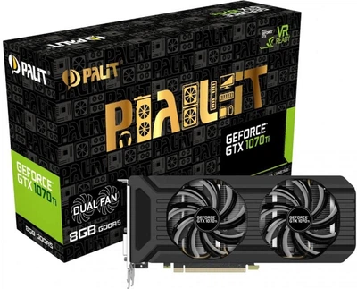 Відеокарта Palit GeFoce GTX 1070 Dual 8GB GDDR5 (NE51070015P2-1043D), Б/в
