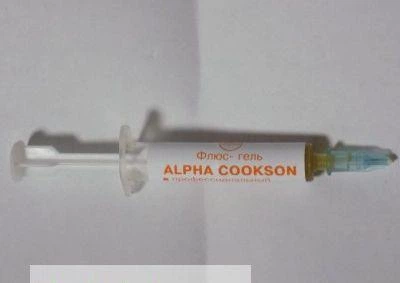 Флюс гель ALPHA COOKSON шприц (в шприці , для установки SMD компонентів)