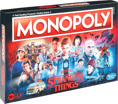 Gra planszowa Hasbro Monopoly Stranger Things (wersja wloska) (5010993952656) (955555906600588) - Outlet