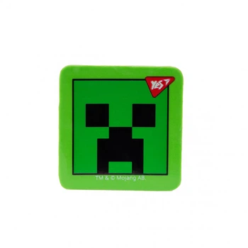 Гумка фігурна Yes Minecraft Зелена квадратна (560607)