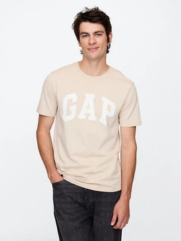 Мужская футболка Gap (4826241296684) Everyday Soft Logo Bedrock XXL бежевая
