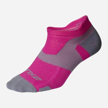 Носки мужские короткие 2XU Vectr Light Cushion No Show UA5042e_MAG/LGY S Розовые (9336340665304)