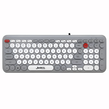Проводная клавиатура Jedel K35 |EN, 101 клавиша, 1.35 м| Серо-белый
