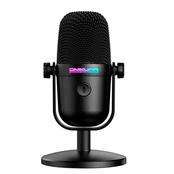 Профессиональный игровой микрофон ONIKUMA M830 с RGB-подсветкой |USB/Type-C| Черный