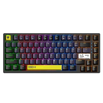Безпровідна ігрова клавіатура Onikuma G58 з RGB-підсвіткою |82 клавіші, Brown Switch| Чорний
