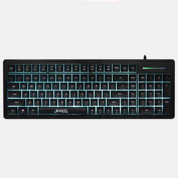 Игровая проводная клавиатура с RGB-подсветкой Jedel K32 |EN, 101 клавиша, 1.5 м| Черный