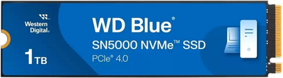Dysk SSD Western Digital Blue SN5000 1TB M.2 2280 NVMe PCIe 4.0 x4 3D NAND QLC (WDBS3F0010BNC-WRSN)