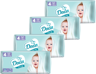 Подгузники детские Dada Extra Soft 4 Maxi 7-18 кг 184 шт (4820174989552)