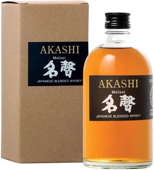 Виски Akashi Meisei 0.5 л 40% в подарочной упаковке (4969265728189)