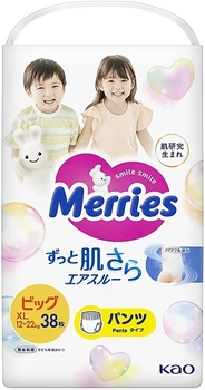 Трусики-підгузки розмір XL, 12-22 кг, 38 шт. - Merries 38шт (1353388-31021935)