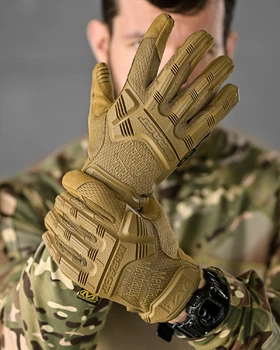 Тактичні Рукавиці M-Pact Mechanix Wear TrekDry койот розмір L