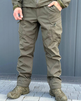 Утеплені Штани B&L SoftShell на флісі олива розмір 5XL
