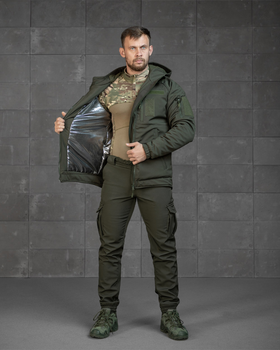 Форма Zero SoftShell Куртка з підкладкою Omni-Heat + Штани олива розмір L