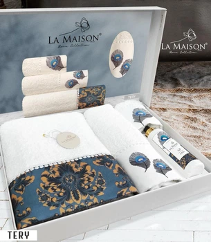 Подарочный набор полотенец La Maison, 3 шт. с ароматом Tery