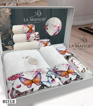 Подарочный набор полотенец La Maison, 3 шт. с ароматом Aster