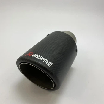 Насадка наконечник глушителя Akrapovic 54-89JB carbon d54мм L170мм зовн d89мм на выхлопную трубу SV0374